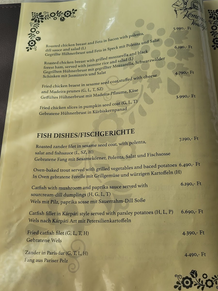 Menu Kemences Vendeglo-1