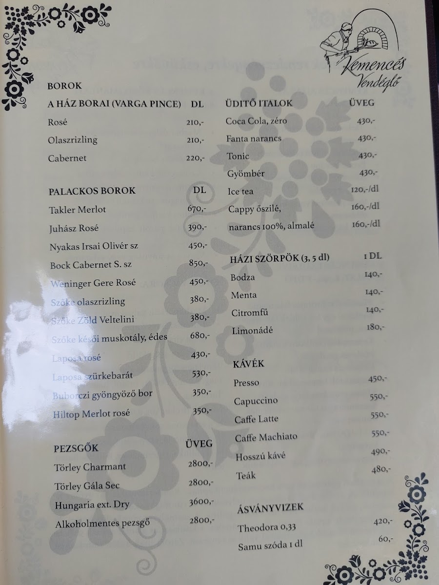 Menu Kemences Vendeglo-6