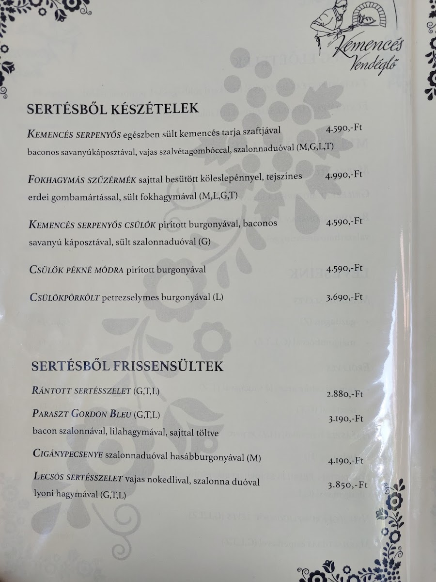 Menu Kemences Vendeglo-8
